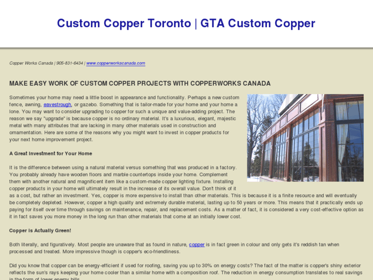 www.customcoppertoronto.com