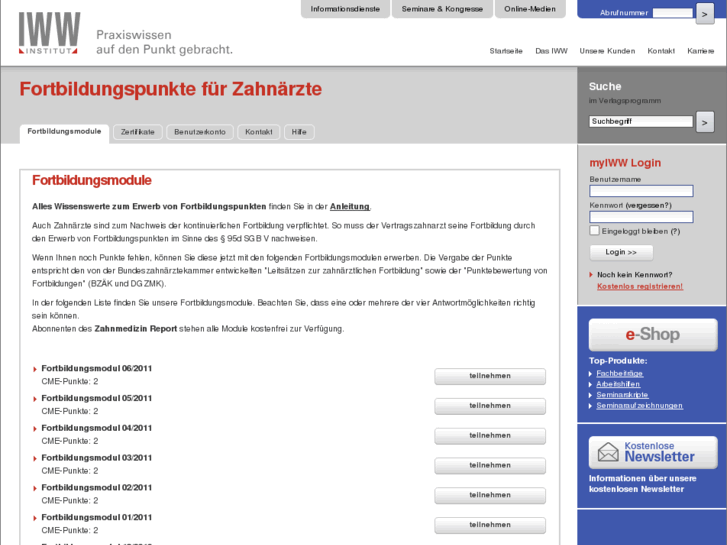 www.fortbildungspunkte-zahnaerzte.de