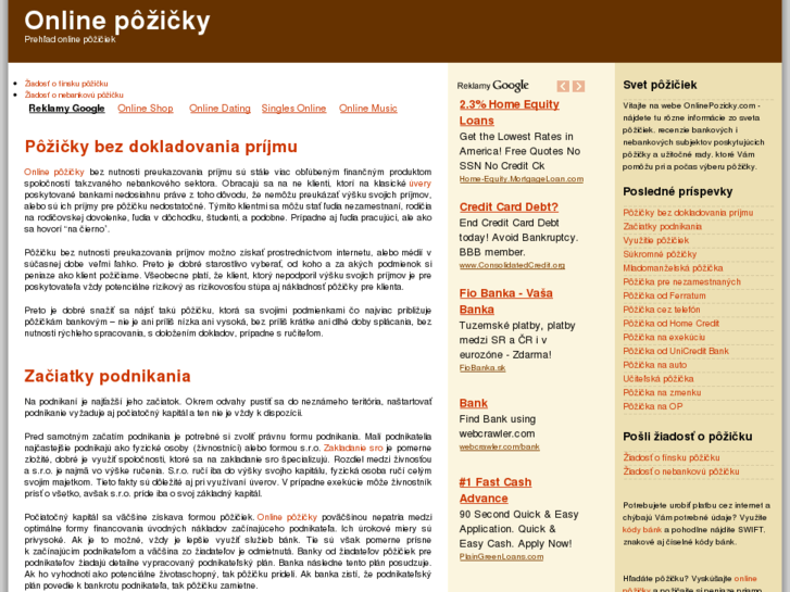 www.onlinepozicky.com