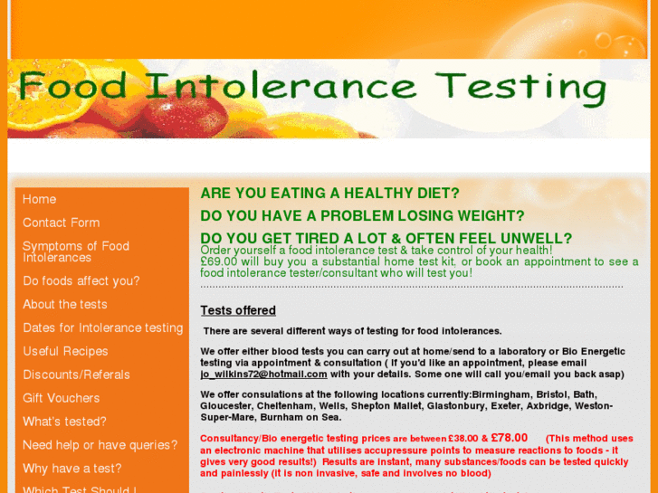 www.foodintolerancetesting.net