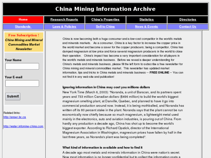 www.infomine-china.com