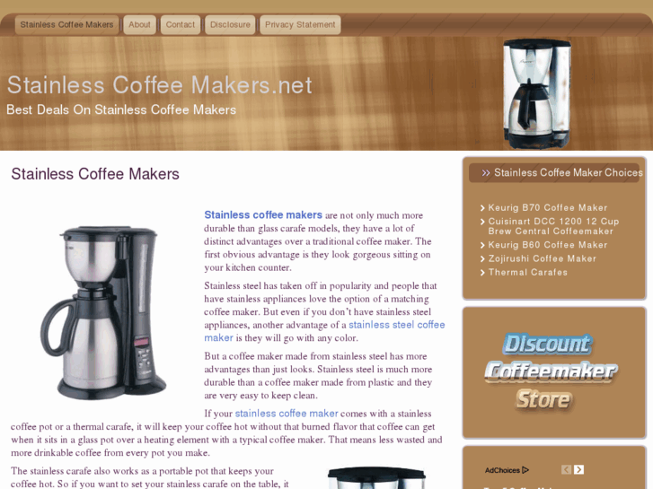 www.stainlesscoffeemakers.net