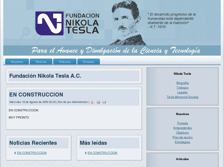 www.fundacionnikolatesla.org