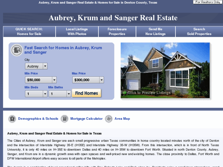 www.krum-aubrey-sanger-realestate.com