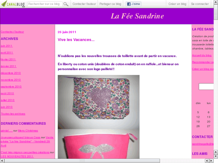 www.lafee-sandrine.com