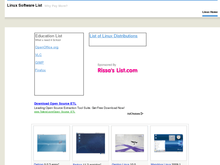 www.linuxsoftwarelist.com