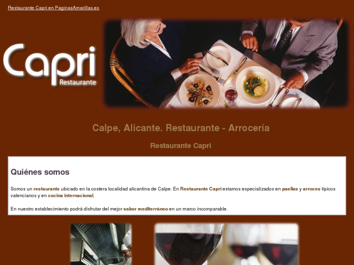 www.caprirestaurante.com