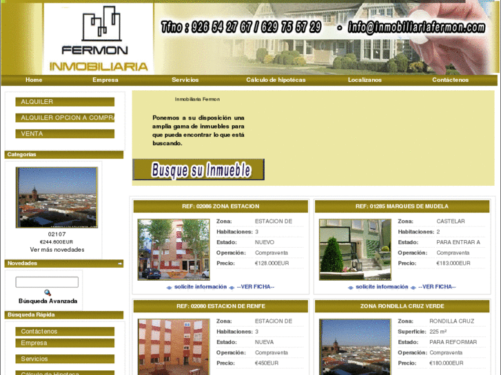 www.inmobiliariaalcazar.net