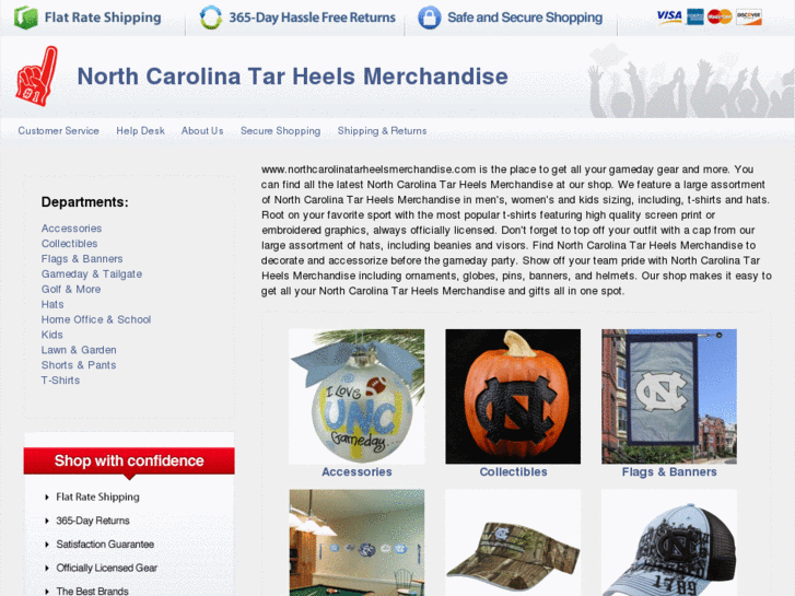 www.northcarolinatarheelsmerchandise.com