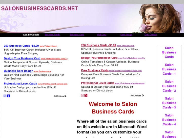 www.salonbusinesscards.net