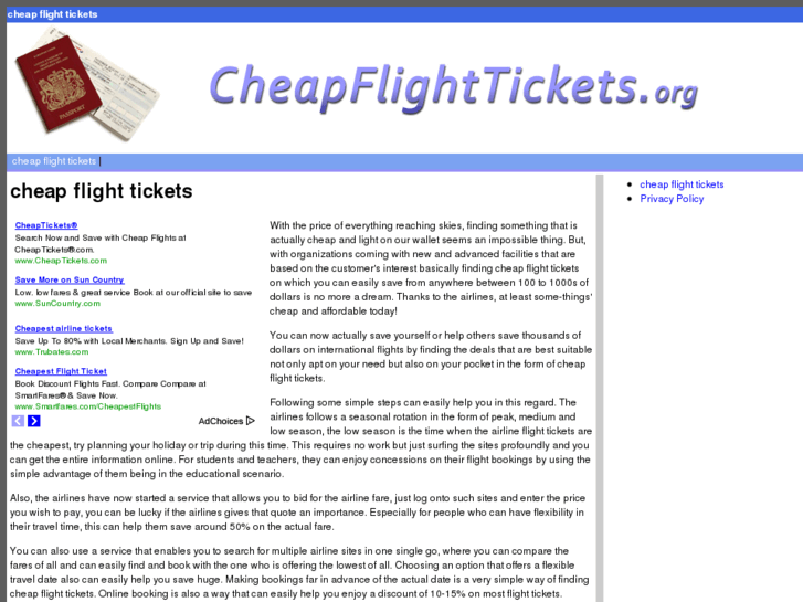 www.cheapflighttickets.org