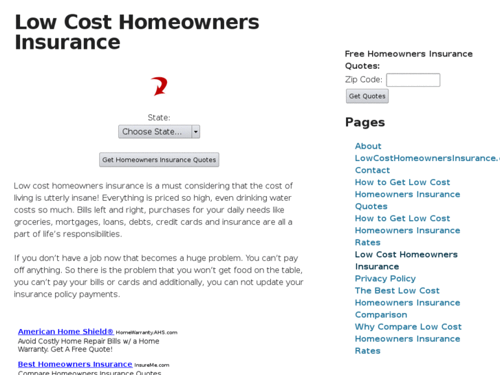 www.lowcosthomeownersinsurance.org