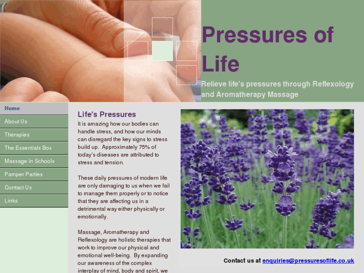 www.pressuresoflife.co.uk