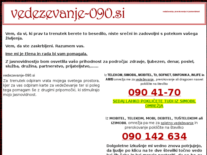 www.vedezevanje-090.si