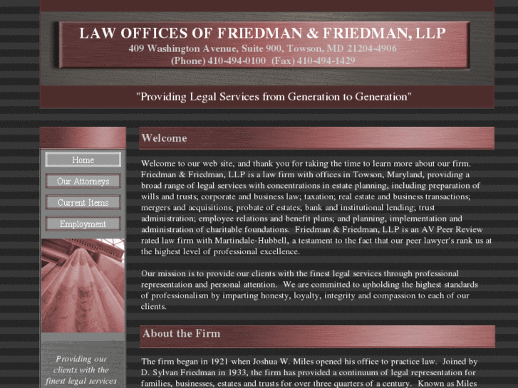 www.friedmanandfriedmanlaw.com