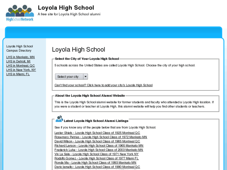 www.loyolahighschool.net