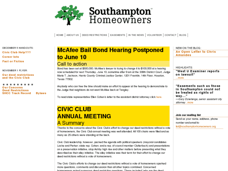 www.southamptonhomeowners.org