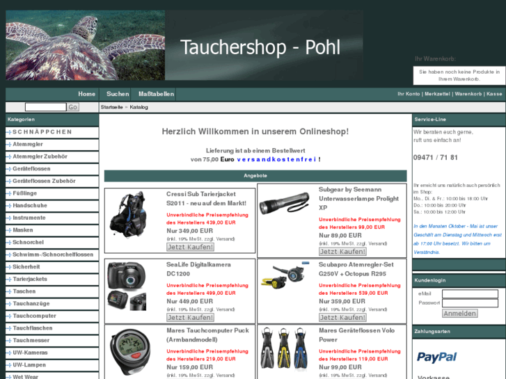 www.tauchshoppohl.de