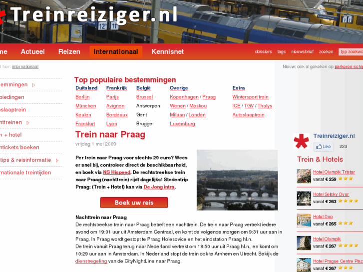 www.treinpraag.nl