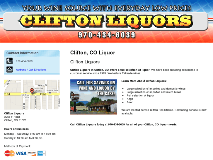 www.cliftonliquors.com