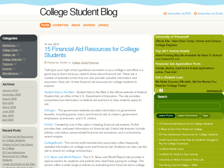 www.college-student-blog.com