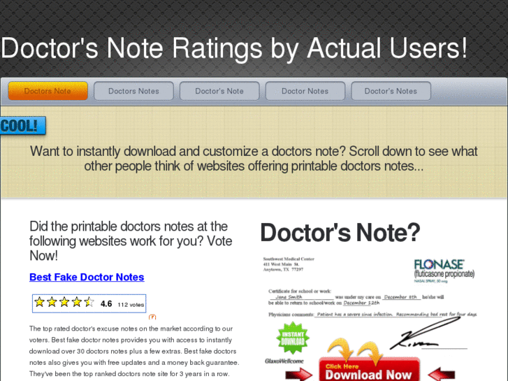 www.doctorsnote.net