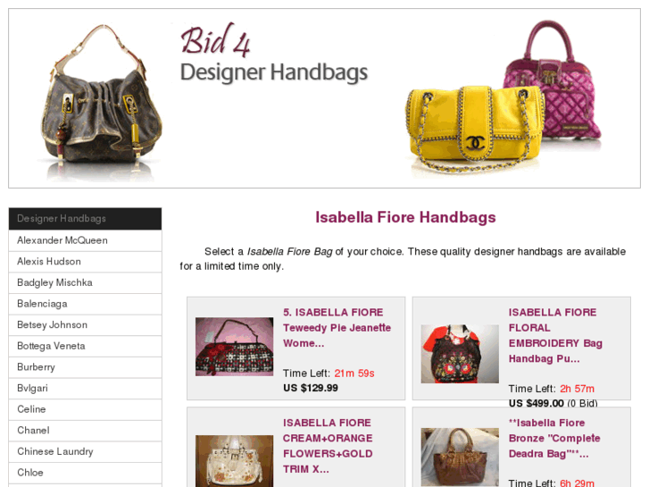 www.isabellafiorehandbags.com