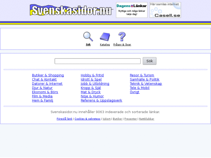 www.svenskasidor.nu