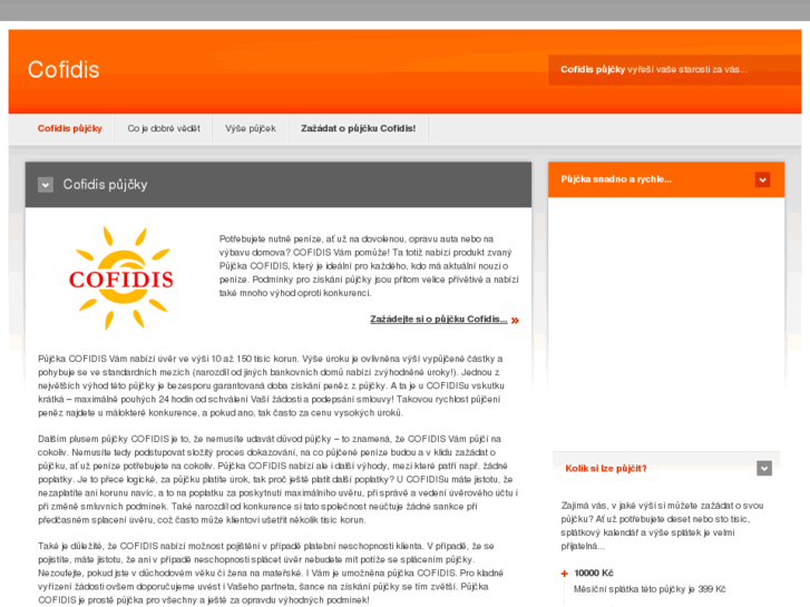 www.cofidispujcka.cz