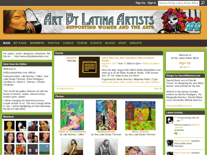 www.artbylatinaartists.com