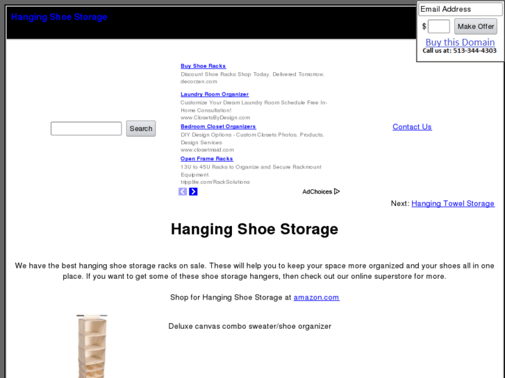 www.hangingshoestorage.com