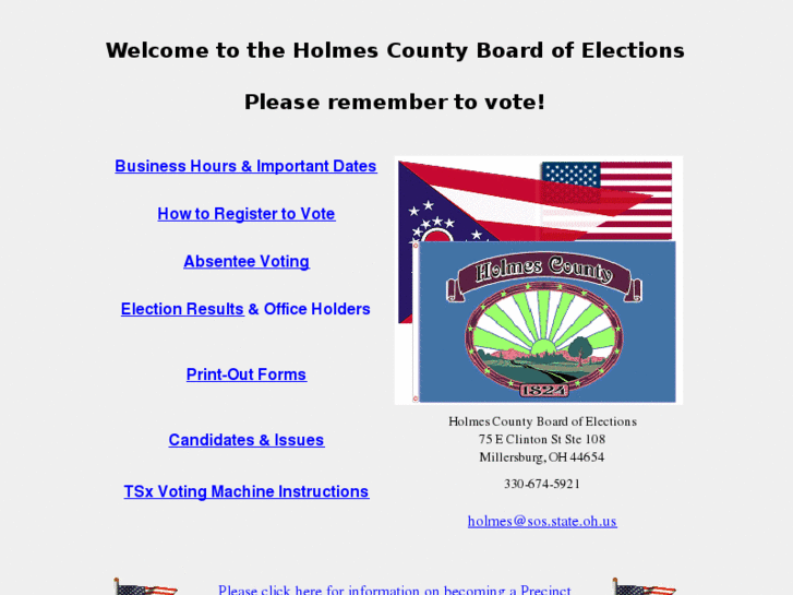 www.holmescountyboardofelections.com