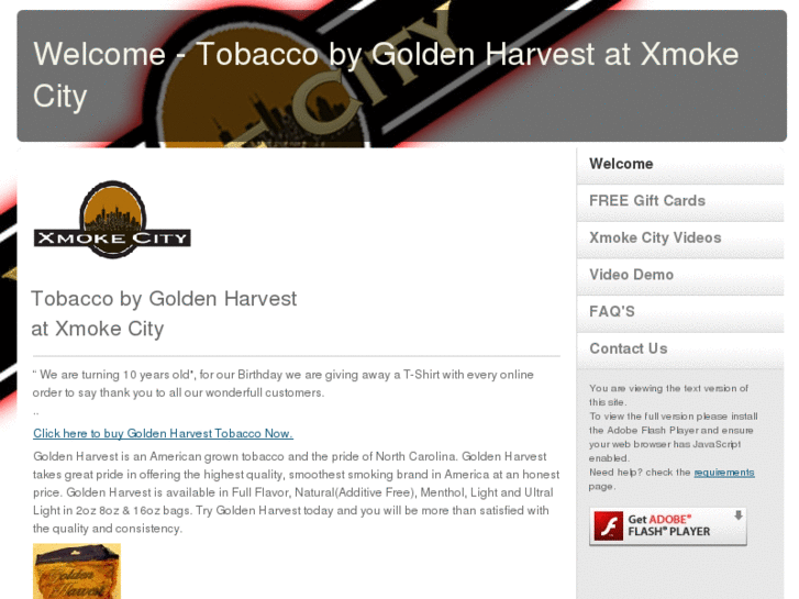 www.tobaccobygoldenharvest.com