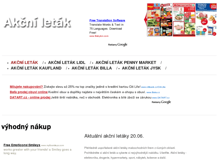 www.akcni-letak.cz