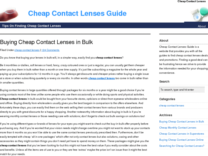 www.cheapcontactlenseguide.com