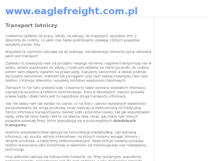 www.eaglefreight.com.pl