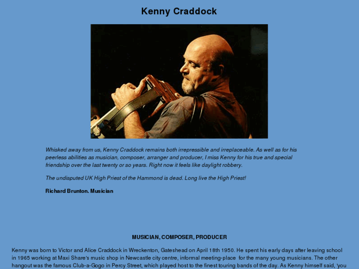 www.kennycraddock.com