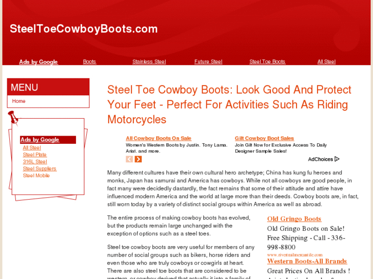 www.steeltoecowboyboots.com