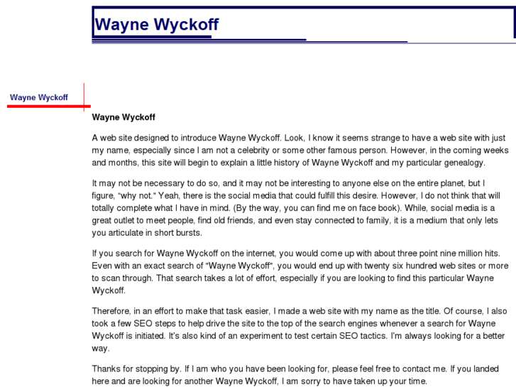 www.waynewyckoff.com