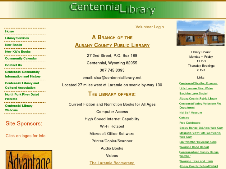 www.centenniallibrary.net
