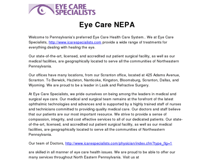 www.eyecarenepa.org