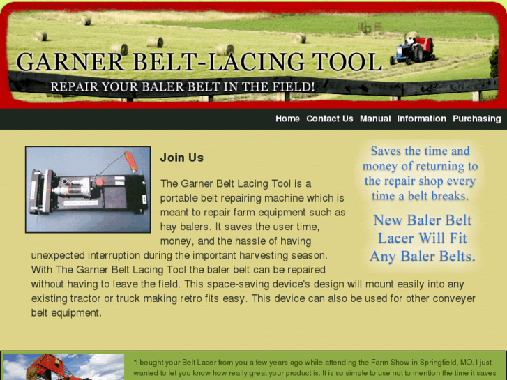 www.garnerbeltlacingtool.com