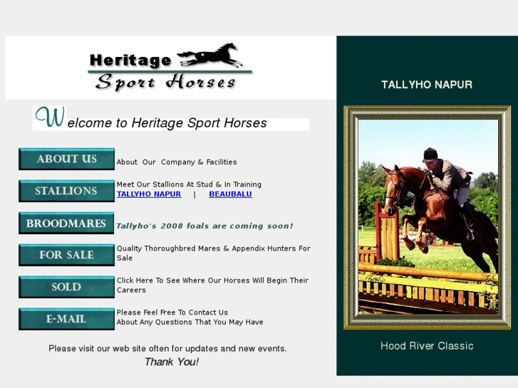 www.heritagesporthorses.com