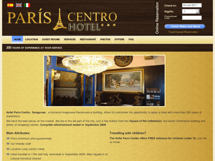 www.hotelpariscentro.es