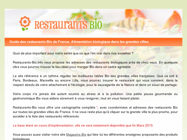 www.restaurants-bio.info