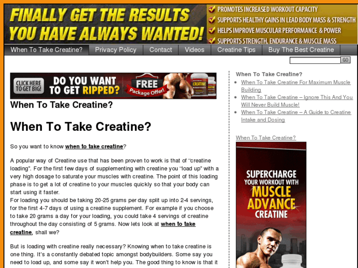 www.whentotakecreatine.org