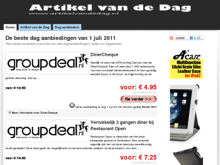 www.artikelvandedag.nl