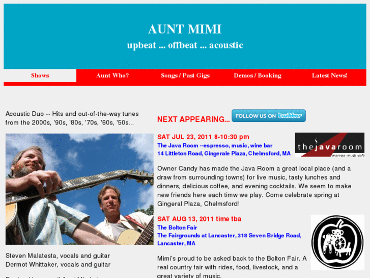 www.auntmimimusic.com