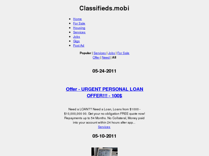 www.classifieds.mobi