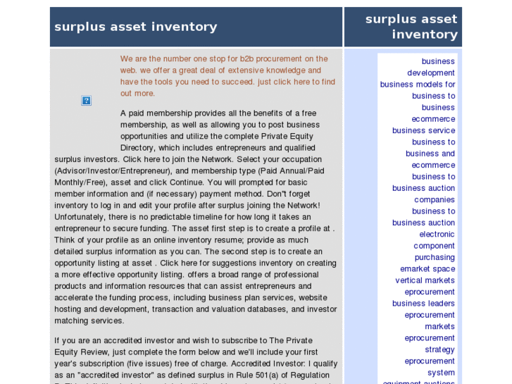 www.surplus-asset-inventory.com